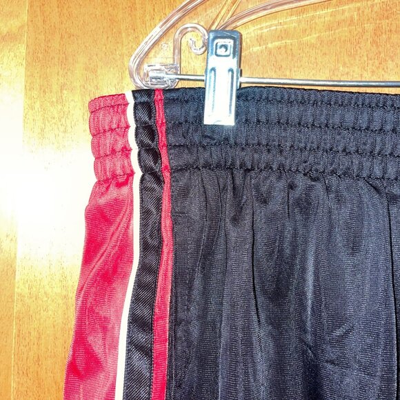 Nordictrack Mens XXL Black & Red Athletic Shorts Elastic Waistband & Drawstring - Picture 5 of 7